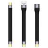 USB A на Type C PD быстрая зарядка USB3.1 высокоскоростной жесткий диск 10 Гбит/с передача 13 см зарядка ультра-короткий портативный кабель данных