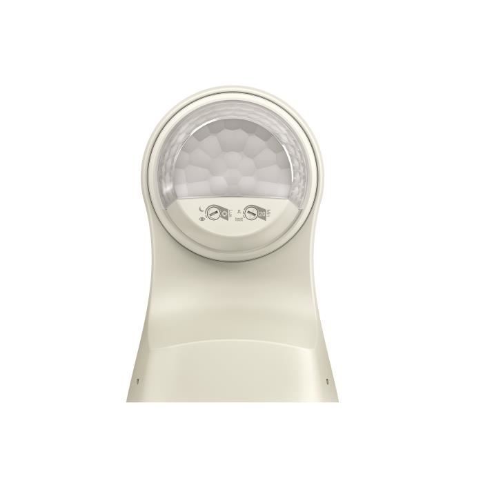 Theben 1010505 theLuxa S180 WH - Détecteur de Mouvement (PIR) - pour l'extérieur - Couverture Angulaire 180°
