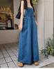 Women's Autumn 2025 Denim Dress: Age-Reducing, Slimming, Loose Fit, Long Blue Overalls