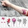Black Letter Temporary Tattoos Character Men Woman Body Art Arm Hand Art Drawing Temporary Waterproof Big Fake Tattoo Stickers