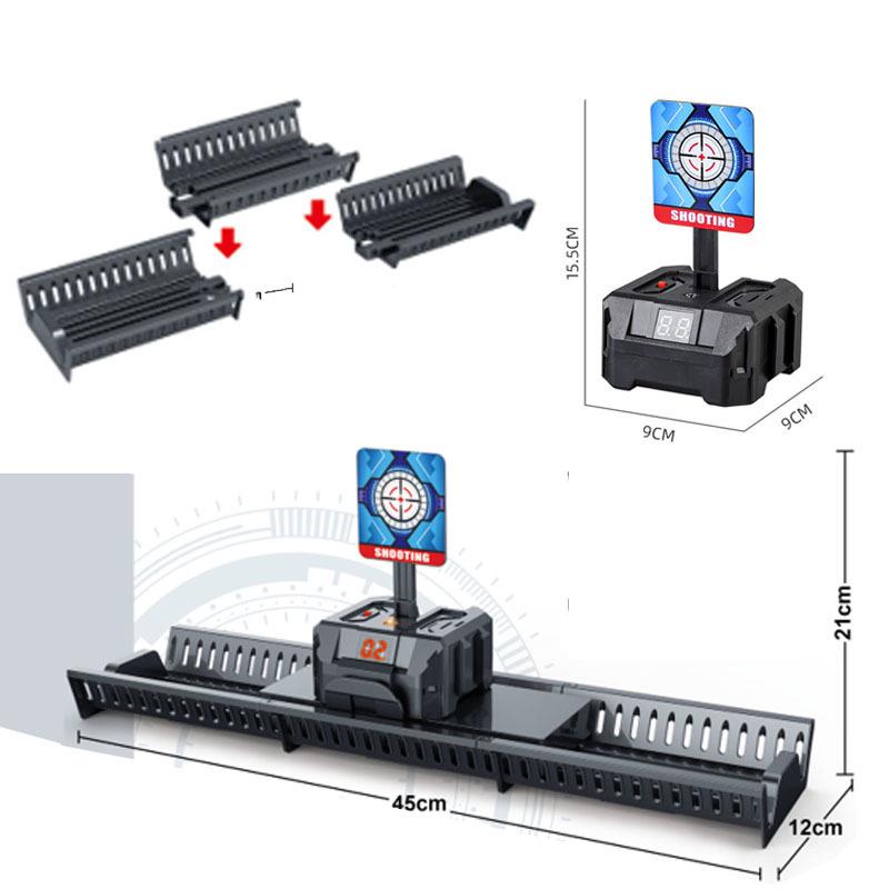 Electronic Auto-Reset Scoring Target for Battle and Practice with Soft Bullets