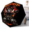 Fire Department Courage Outdoor Automatic Umbrella Retractable Design with 8-Rib Durability Lightweight Perfect Gift for Friends Family