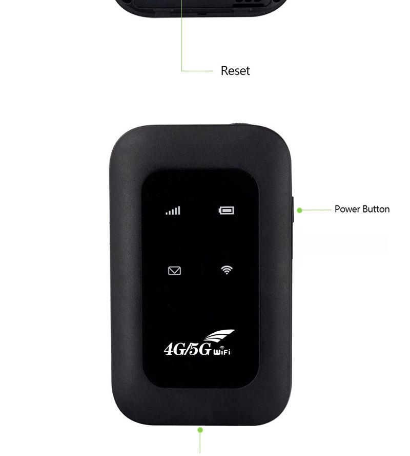 Портативный 4G LTE WiFi автомобильный роутер MF800 - Черный, модель H806