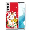 Счастливый Кот Манеки Неко Японский Чехол для Телефона Для Samsung Galaxy S26 Ultra S23 S24 S25 Edge S20 FE S21 S22 Plus Мягкий Печатный Чехол Cov