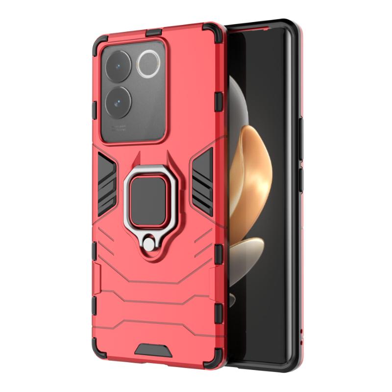 For VIVO T1 T2 Pro T1x T2x 5G Back Cover Phone Case Shockproof Armor Anti-Fall Metal Ring Holder Magnetic Protect Funda Coque