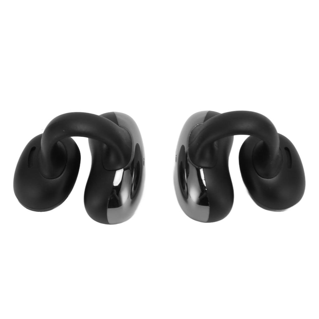 Беспроводные наушники-клипсы Bluetooth 5.3 водонепроницаемые интеллектуальные шумоподавляющие наушники с костной проводимостью черные