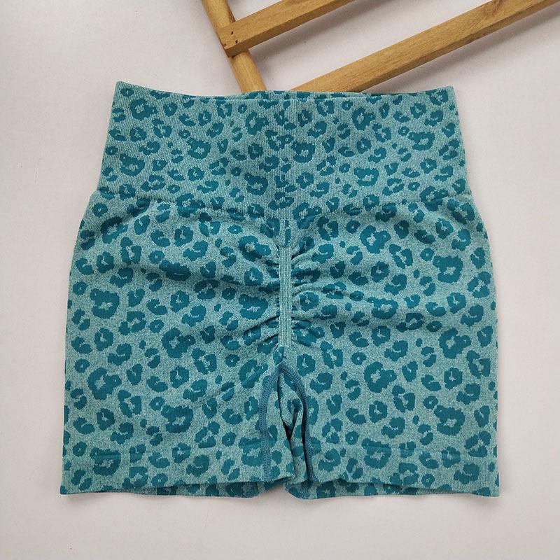 Женские леггинсы для йоги с высокой талией и леопардовым принтом, быстросохнущие - Утягивающие, стиль "персиковые ягодицы"