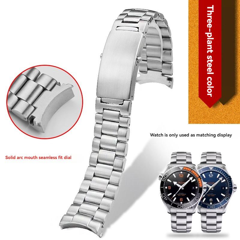 Для ремешка часов Omega Seamaster 600 Ocean Universe 300 Браслет из нержавеющей стали с solidным изогнутым концом 18мм 20мм 22мм