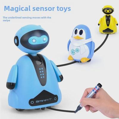 Douyin светочувствительная следящая за линией игрушка-ручка для детей в виде динозавра и пингвина