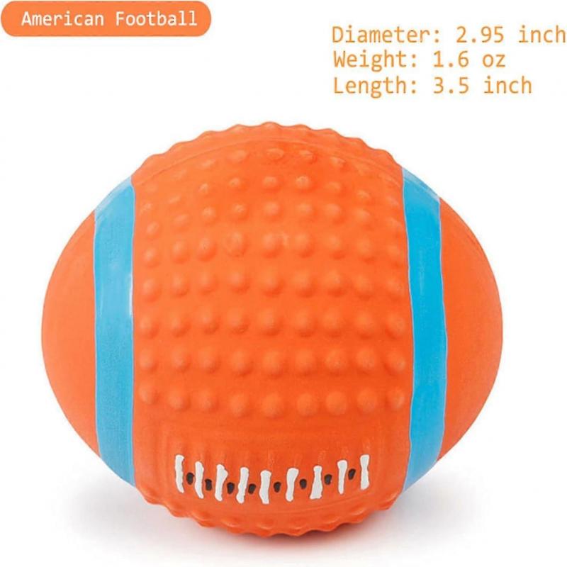 Natural Latex Rubber Dog Balls, Soft , Bouncy And Durable, Set Of 4(small)