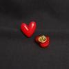 Jewelry Heart Shape Resin Brooch Brooch Wedding Party Lovers Gift Gift Cute Red