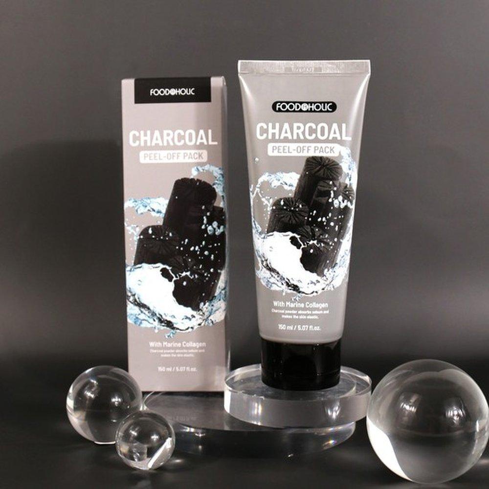 2 Foodaholic Collagen Peel Off Pack 150 мл / Уголь