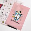 3 PCs Ins Cute Blue Plus-Size Cartoon Folder PVC Test Paper Material L Clip Storage Sorting Single Piece A4