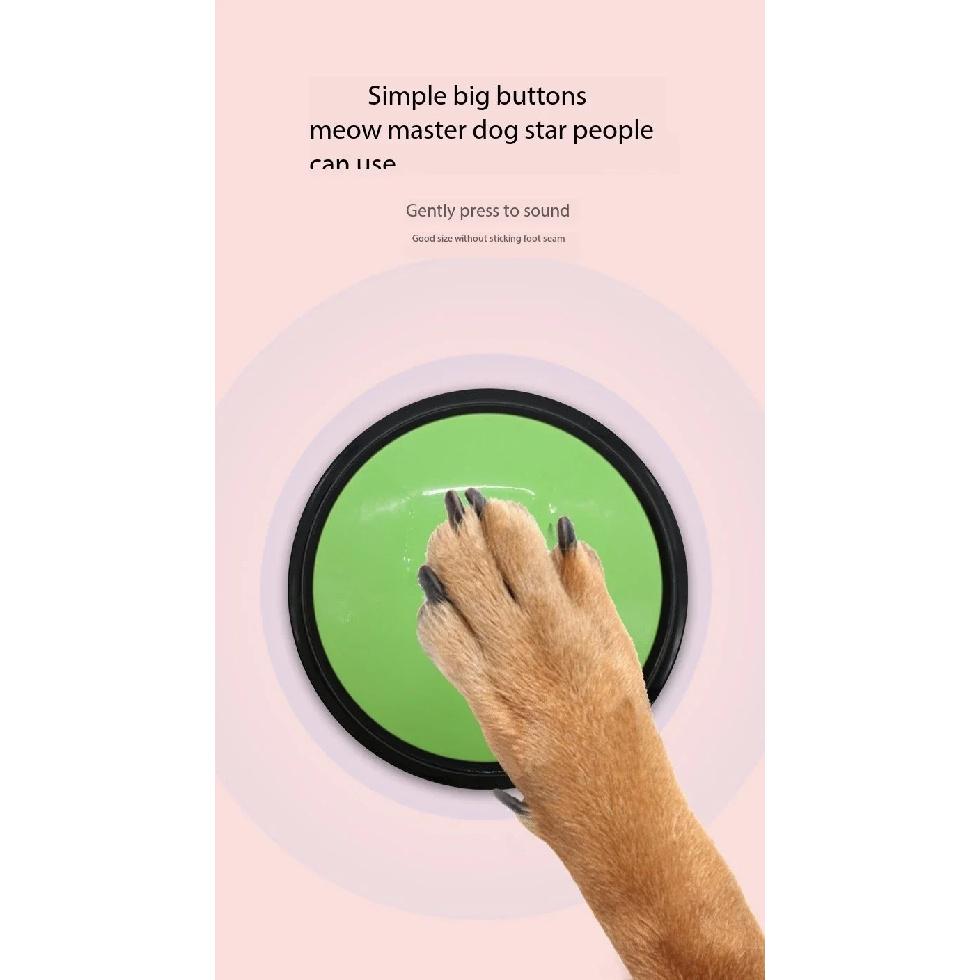 Pet Voice Button, Dog Bark Box, Training Speaking Toy, Recording Sound Device, Squeeze Box, Voice