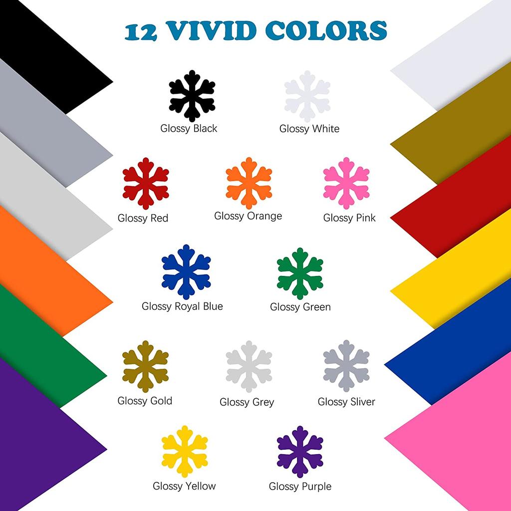 HTVRONT 12 шт. 12x5 футов Многоцветные рулоны винила с постоянным клеем для Cricut, поделок, DIY, кружек, стаканов, чехлов для телефонов, домашнего декора, винилы, подарок