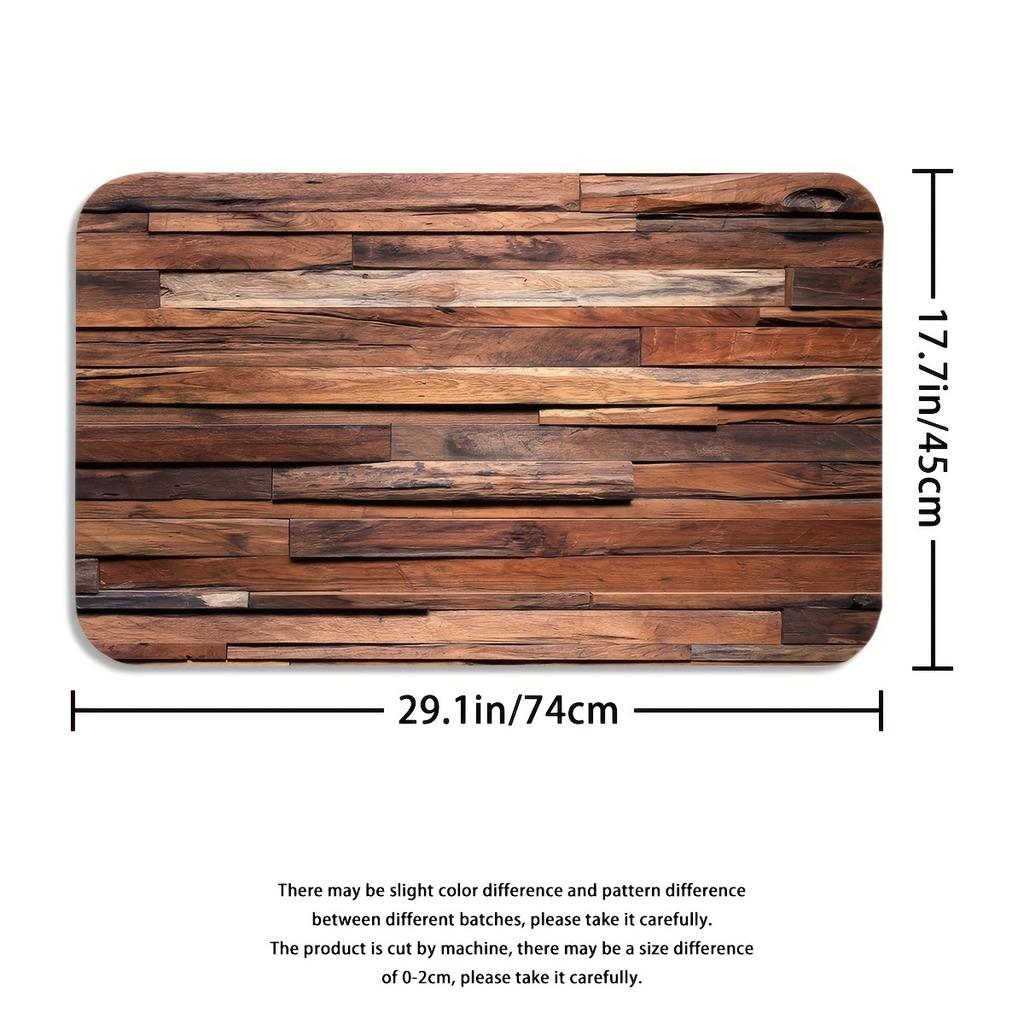 4 шт. роскошные деревянные планки с узором, наборы занавесок для душа, водонепроницаемые для ванной комнаты, нескользящие коврики для ванной комнаты, крышка для унитаза, коврик для ванной