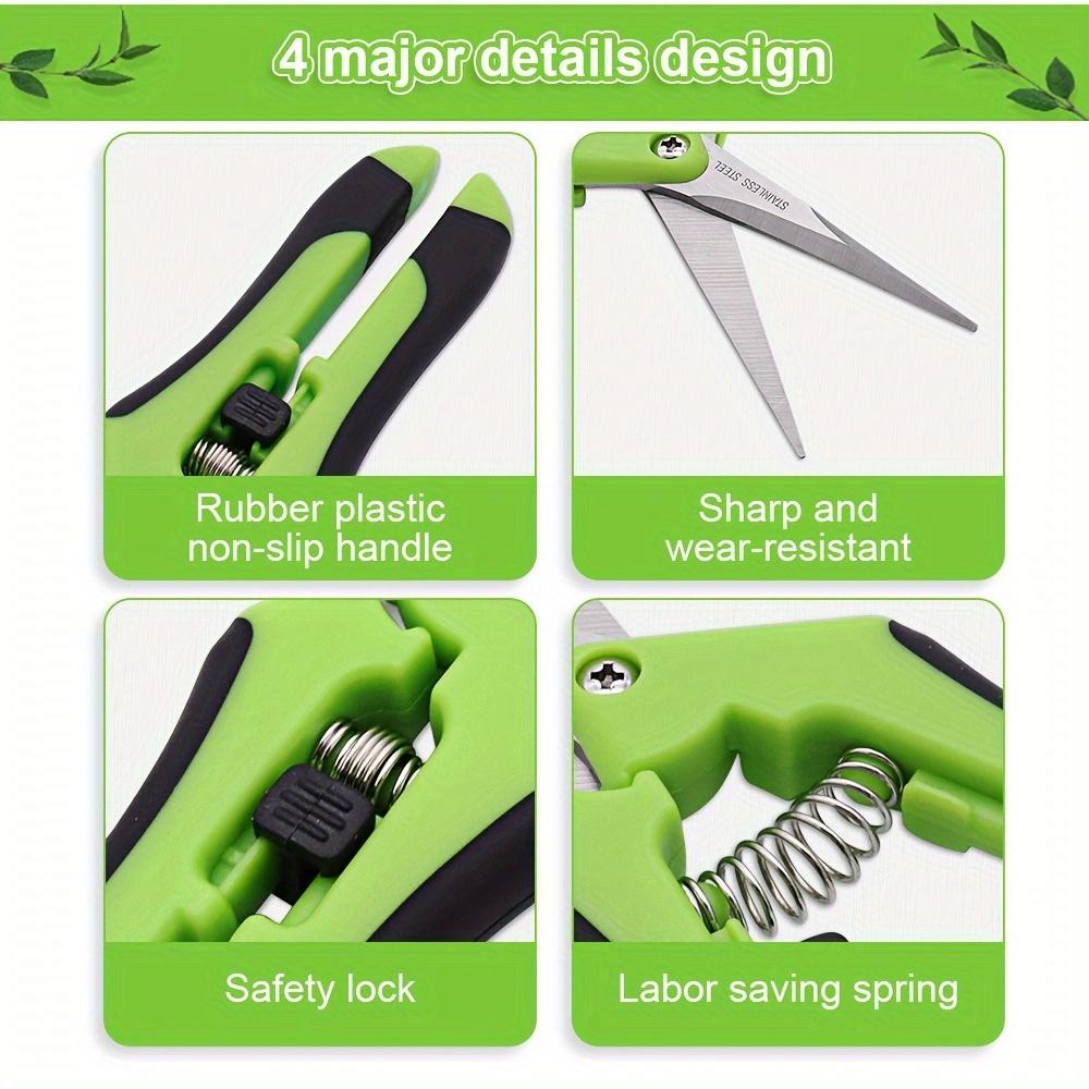 1pc Gardening Pruning Shears Garden Tools Secateurs Bonsai Gardening Scissor Grape Fruit Picking Weed Household Potted Pruning Tool