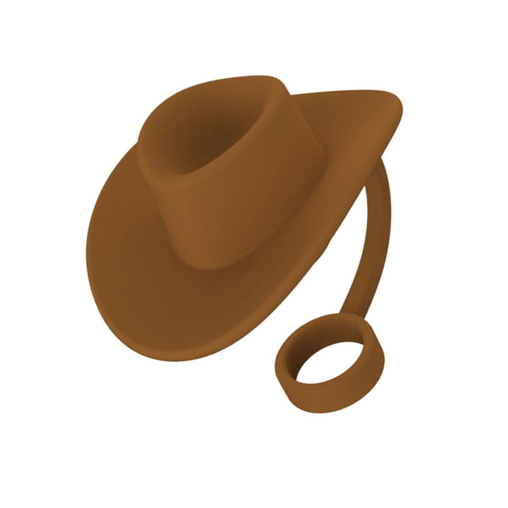 Силиконовые колпачки для соломинок Декоративные аксессуары Силиконовые колпачки для соломинок в форме шляпы Силиконовый материал Силиконовый наконечник для соломинки