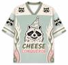 Summer Fashion New Style Fun Cute Raccoon Tasting Food 3D Printing Quick Drying Outdoor Street Style Casual T-shirt Large Size
