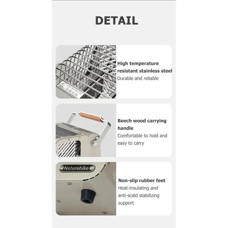 Мини портативная отопительная печь для кемпинга на открытом воздухе многофункциональная отопительная печь мощностью 1,1 кВт для кухни и походов