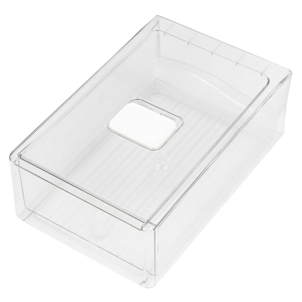 PET Pantry Organizer Bin S/L Produce Storage Container Refrigerator Storage Bin Pantry Use