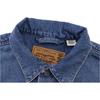 Levis X Ganni Однотонная джинсовая куртка на одной пуговице с воротником Женские куртки Синий 87489-0000