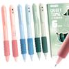6PCS/Box Soft Cloud Grip Press Gel Pen ST Tip Quick Drying Neutral Pen Student Specific 0.5mm Black Ink Ballpoint Pen Gift