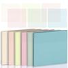 Sticky notes transparent film writable 50 sheets 6 books colors strong adhesive pastel 75 mm notebook memo.