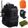 Goture Fishing Fishing Fishing Tackle Portable Fishing Tackle 40L Large 900D Oxford SBS Perfect for Stream and Outdoor Black Backpack, Bag, Bag, Box,