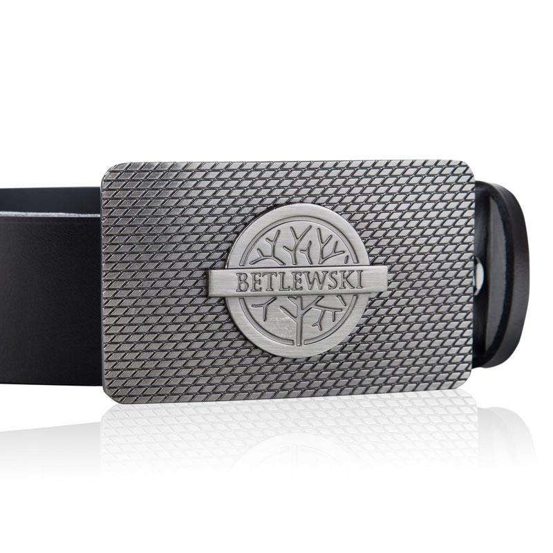 LIC40-PK7 BLACK 95 TENNESSEE Leather Belt +CERTIFICATE