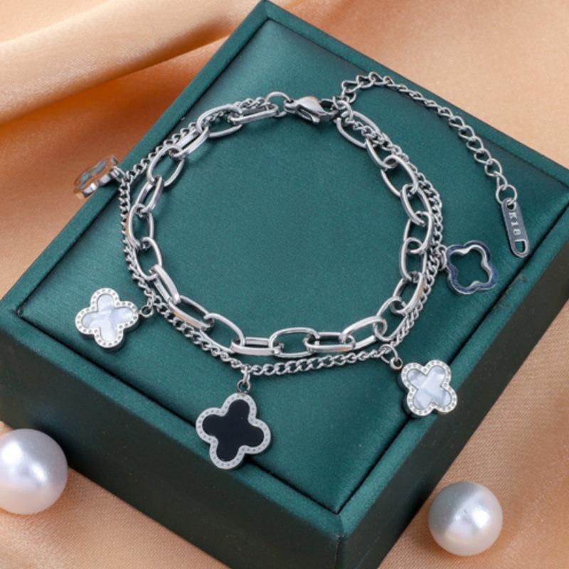 Корейский браслет женской моды из титановой стали Дун Дэмун - Нержавеющий, Высококлассный, Дизайн через границу.