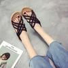 Fashion Hemp Sandals Women Summer 2024 Flat Beach Sandals Heels Women Casual Platform Shoes Slip-On Outdoor Platform Designer Sandals