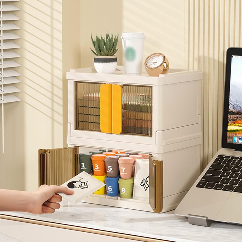 Складная коробка Sotrage, складная портативная пластиковая корзина для хранения игрушек, контейнер для хранения кукол, домашний органайзер для гардероба