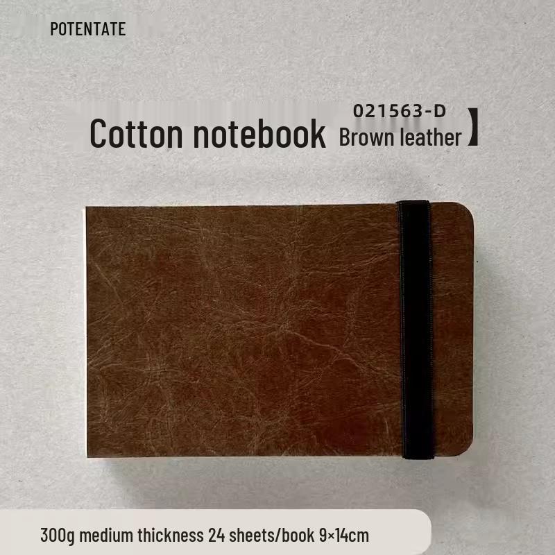 Zun Jue Хлопковая акварельная книга 100%, Ткань 300 г/м², Квадратный Bullet Journal с несколькими вариантами обложки