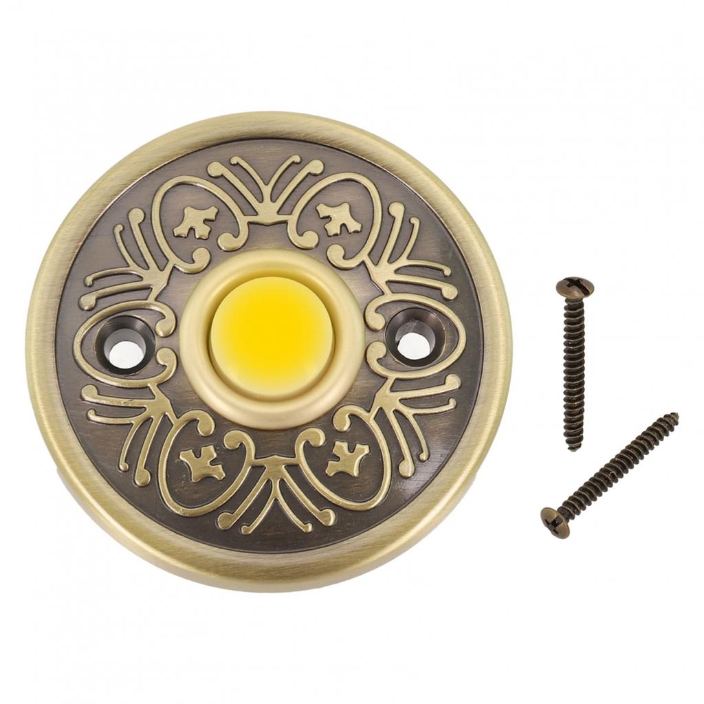 Bronze Wired Doorbell LED Doorbell Button Metal Doorbell Push Button