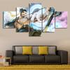 Modern Print Posters 5 Panel Home Decoration Painting Overwatch Game Art Decorative Wall Art No Frame
