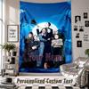 Custom Tapestry Wall Hanging, The Addams Family Personalized Name Text Home Wall Decor