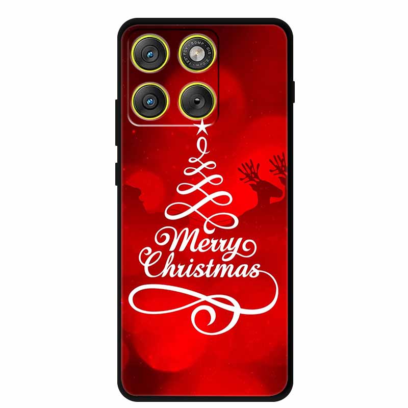 Рождественские чехлы для телефона Motorola Edge 70 5G, силиконовый мягкий задний чехол, Рождественская елка для Moto X70 Air 5G Edge70, задняя крышка