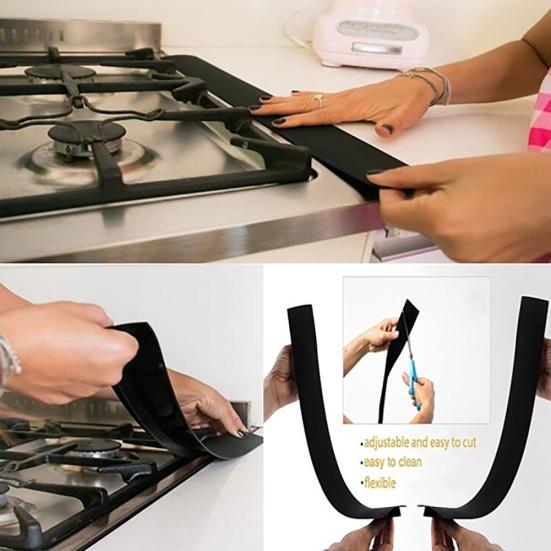 1 шт. силиконовая гибкая уплотнительная лента для зазора между плитой и столешницей