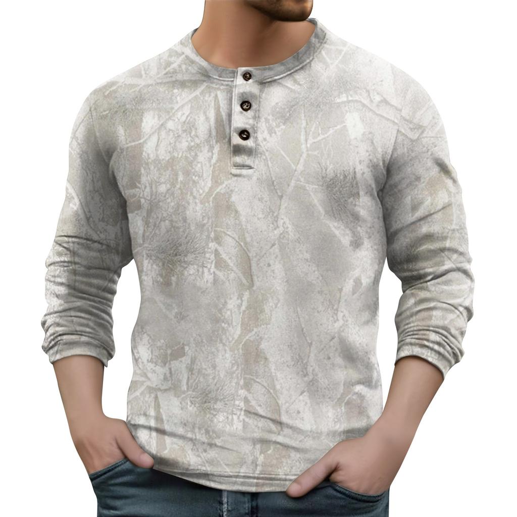 Мужская уличная винтажная модная спортивная футболка с v-образным вырезом и длинным рукавом