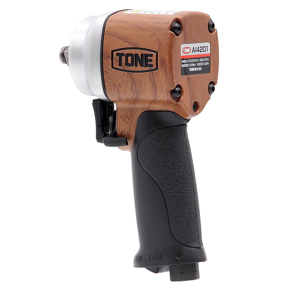 Воздушный ударный гайковерт TONE AI4201WN Угол привода по часовой стрелке против часовой стрелки (Короткий тип/орех) 12.7mm (1/2") 610Н·м 700Н·м