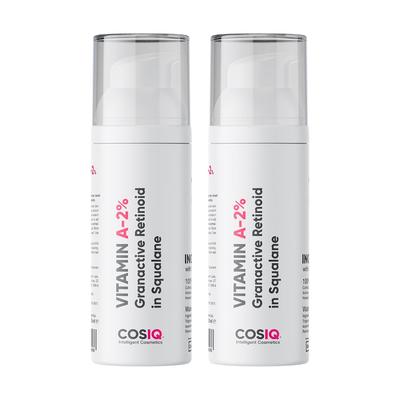 Cos-IQ Сыворотка для лица ночная с ретиноидом Granactive Retinoid 2% в сквалане против морщин и мелких линий для гладкой, сияющей кожи 30 мл Упаковка из 2 шт.