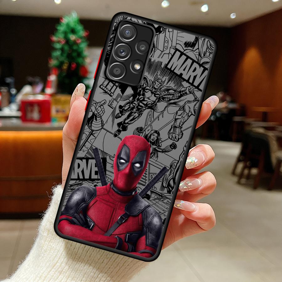 Чехол для Samsung Galaxy A52S A72 A54 A56 A55 A35 A17 A52 A73 A33 A34 A36 A53 A16 A15 A14 A23 Чехол для телефона Marvel Дэдпул