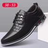 Fashion Men Business Casual Shoes Lace-up PU Leather Shoes Plus Size Formal Sneakers for Men Wedding Party Office Oxfords Dress Shoes 53
