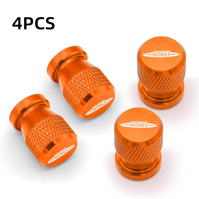 Car Wheel Tire Valve Caps Tyre Stem Covers Airdust Waterproof For MINI Cooper One JCW Countryman Clubman R60 R57 R55 R56 R53 TD1