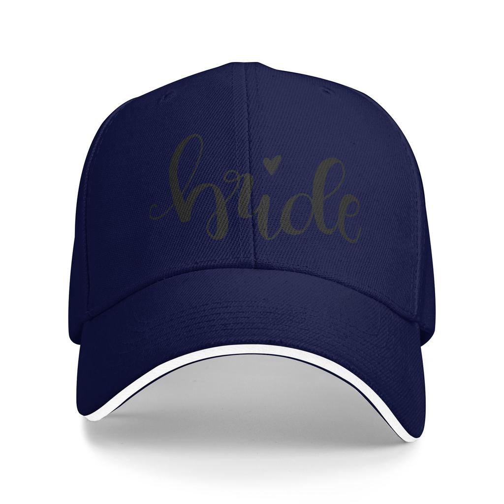 Bride Team Black Heart Casual Baseball Cap Outdoor Sport Trucker Hat Spring Adjustable Baseball Caps