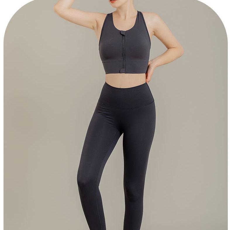 Front Zipper Large Women Size Bra Comfortable Wireless Brassiere Gathered Push Up Underwear Shockproof Sport Bralette
