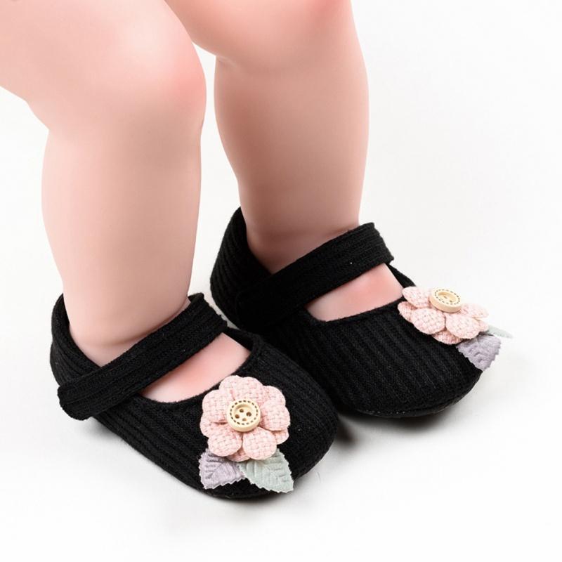 Baby Girl Breathable Flower Design Anti-Slip Casual Sneakers