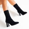 Aphixta Черные ботильоны-носки Сексуальные женские ботильоны 8,5 см Супервысокий каблук Эластичная обувь Женская обувь zapatos mujer 2024 тренд