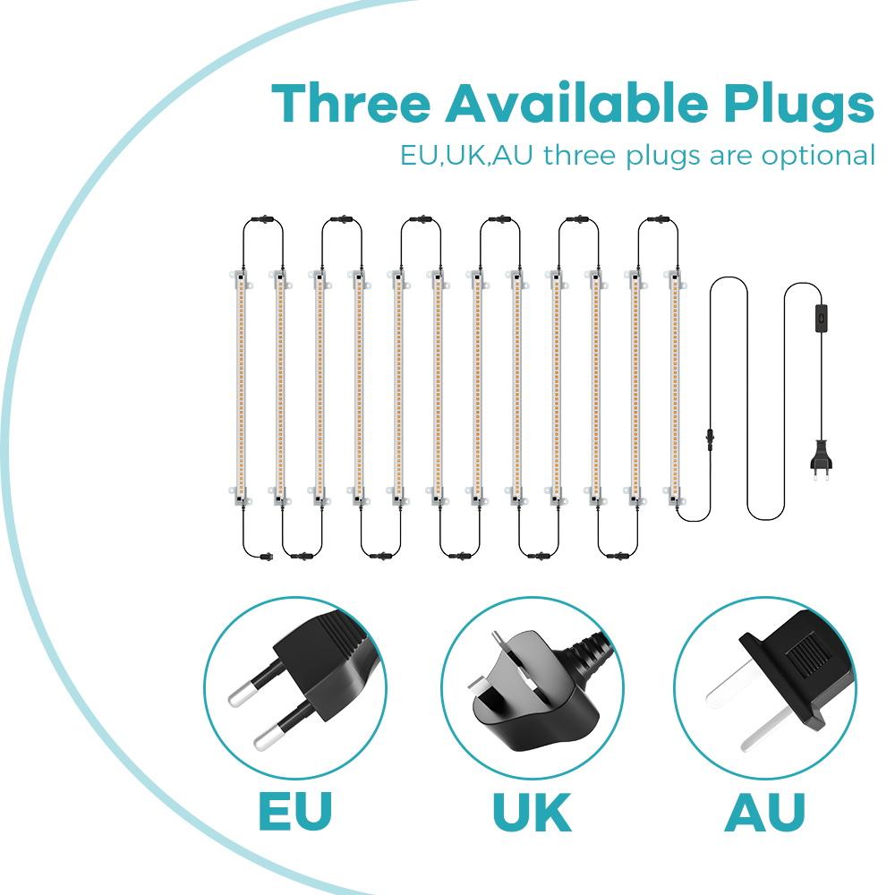 Светодиодный светильник для выращивания растений, AC220V, полный спектр, USB фитозаполняющая лампа, лента для гидропоники, выращивание цветов, выращивание суккулентов, освещение для роста